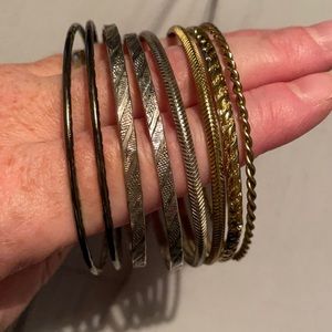 Kendra Scott Stackable Bracelet Set of 8 w bag